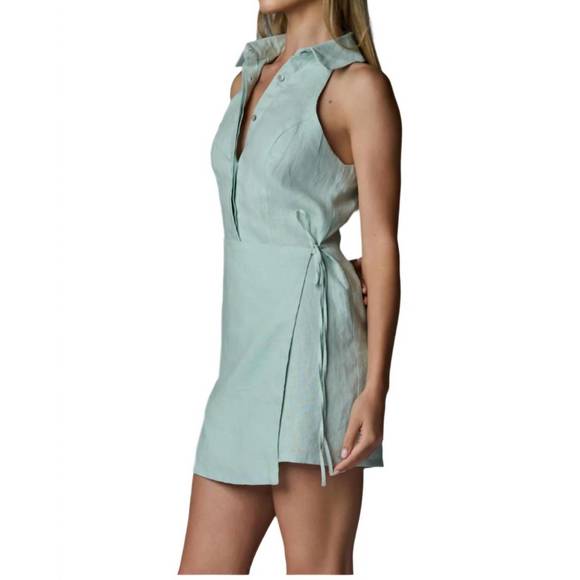 NEW HEVRON lauren dress in seafoam